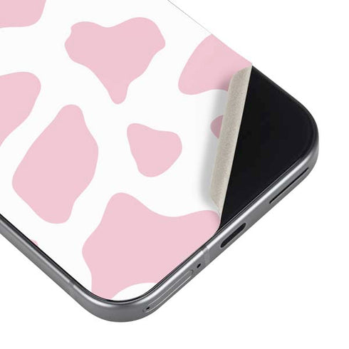 Pink Cow Print Google Pixel 9 Skin
